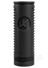 PDX Elite Ass-gasm Explosion Kit Masturbator Black - handheld stroker with textured surface for enhanced pleasure.
