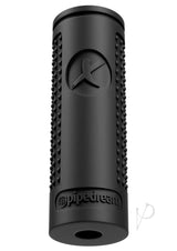 PDX Elite Ass-gasm Explosion Kit Masturbator Black featuring a textured black silicone stroker for enhanced pleasure.