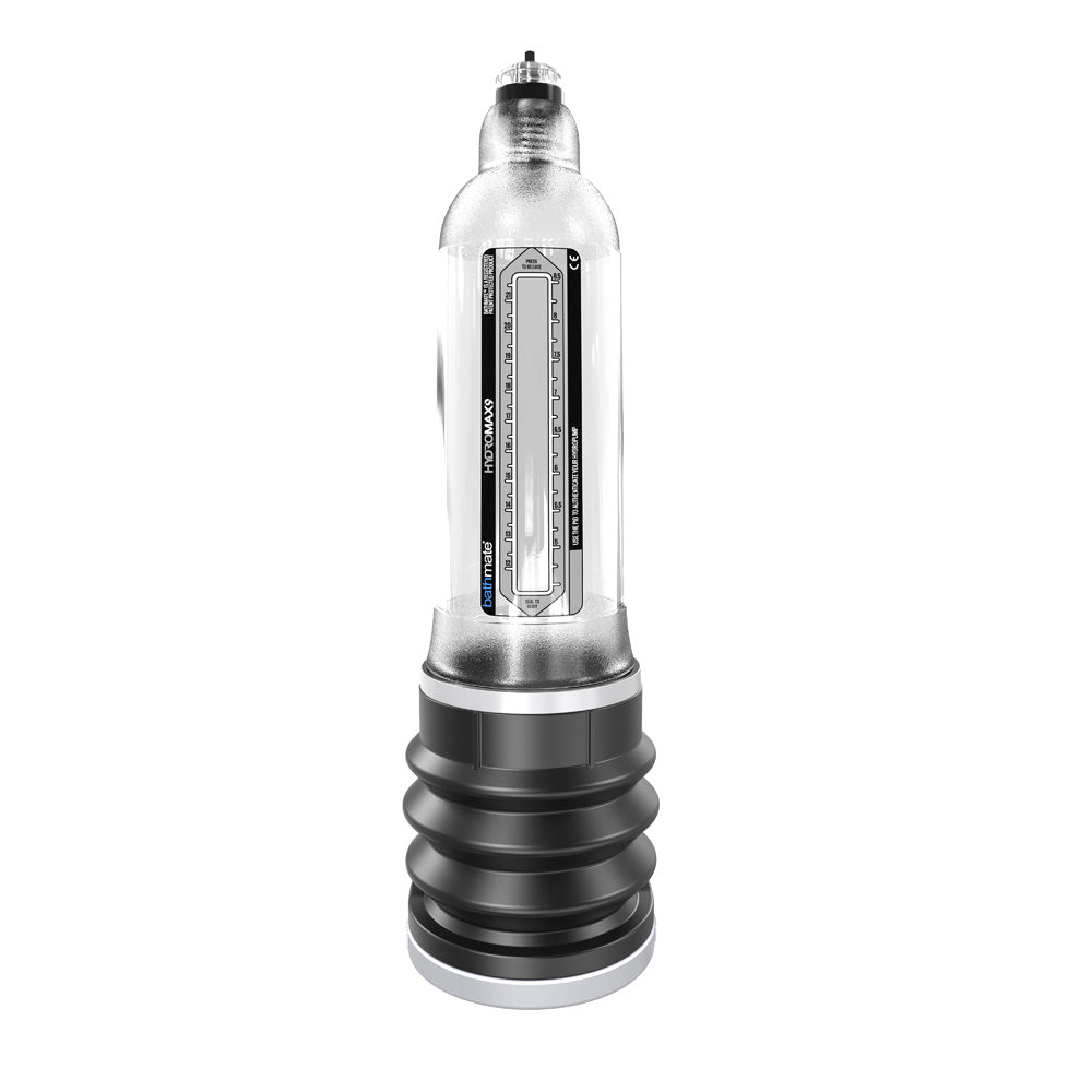 Bathmate Hydromax 9 Crystal Clear hydrotherapy pump designed for powerful performance and comfort.