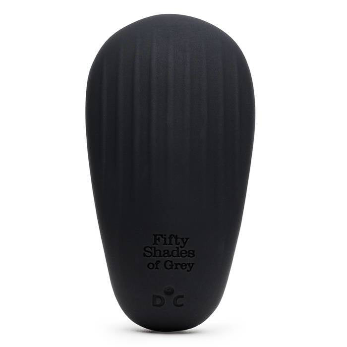 Fifty Shades Of Grey Sensation Clitoral Vibrator in sleek black design, perfect for intimate pleasure.