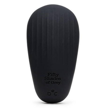 Fifty Shades Of Grey Sensation Clitoral Vibrator in sleek black design, perfect for intimate pleasure.