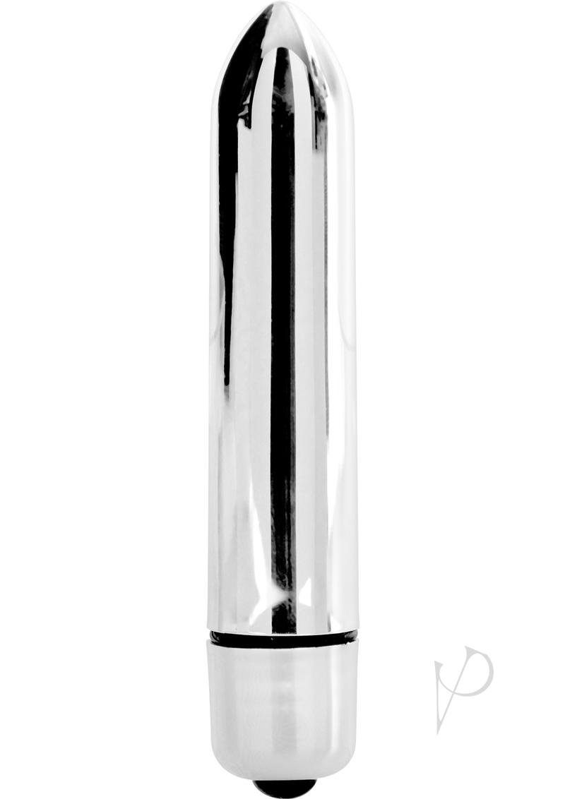 ME YOU US Blossom Bullet Vibrator Silver with precision tip for targeted stimulation and smooth finish.