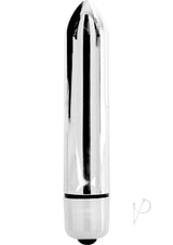 ME YOU US Blossom Bullet Vibrator Silver with precision tip for targeted stimulation and smooth finish.