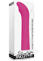 Evolved Rechargeable G-Spot Vibrator Pink in packaging, sleek design, perfect for discreet pleasure.