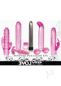 Evolved Intense Pleasure Kit Pink Couples Toy Set featuring eight versatile toys for shared exploration.