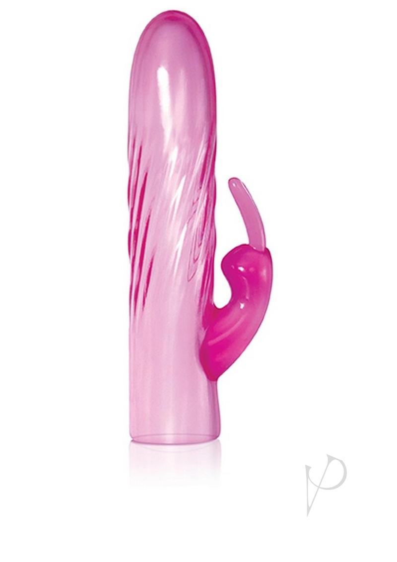 Evolved Intense Pleasure Kit Pink Couples Toy Set featuring a sleek pink vibrator with a stimulating clitoral arm.
