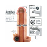 Fantasy X-tensions Vibrating Real Feel 1 inches Extension With Ball Strap Beige