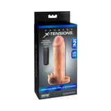 Fantasy X-tensions Vibrating Real Feel 2 inches Extension With Ball Strap Beige