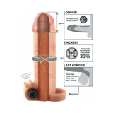 Fantasy X-tensions Vibrating Real Feel 2 inches Extension With Ball Strap Beige
