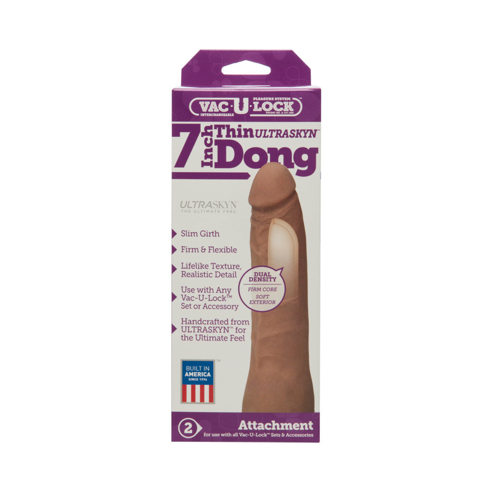 Vac-U-Lock- 7-Inch Thin Dong - ULTRASKYN Black