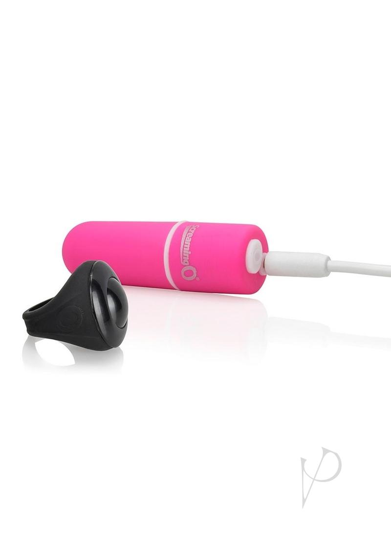 My Secret Panty Vibe Set with Remote Control Ring Pink - slim vibrating bullet and remote ring set.