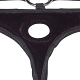 Lux Fetish Black Velvet Bikini Strap-On