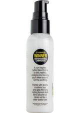 Boneyard Snake Oil Cum Lube Hybrid Blend Lubricant 2 Oz bottle showcasing its award-winning formula and pump dispenser.
