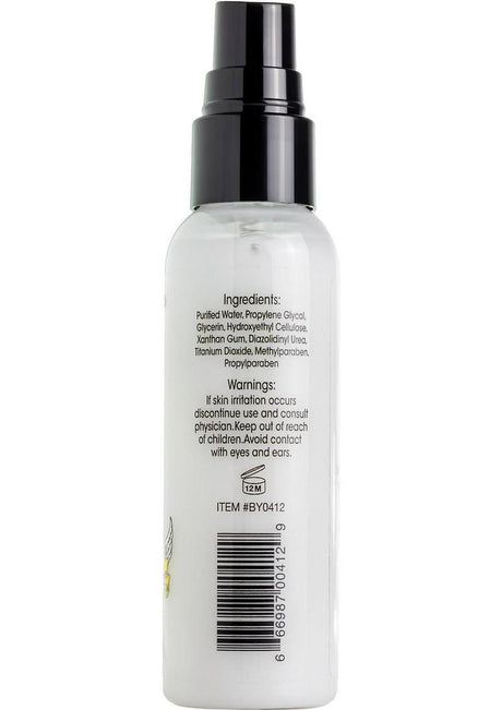 Boneyard Snake Oil Cum Lube Hybrid Blend Lubricant 2 Oz spray bottle with ingredient list and warnings.