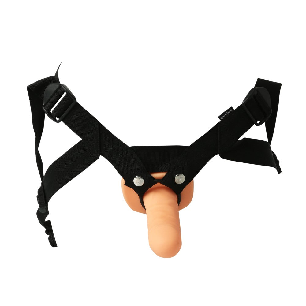 Sportsheets Everlaster Stud 6.5 inches Hollow Dildo with Adjustable Strap-On Harness