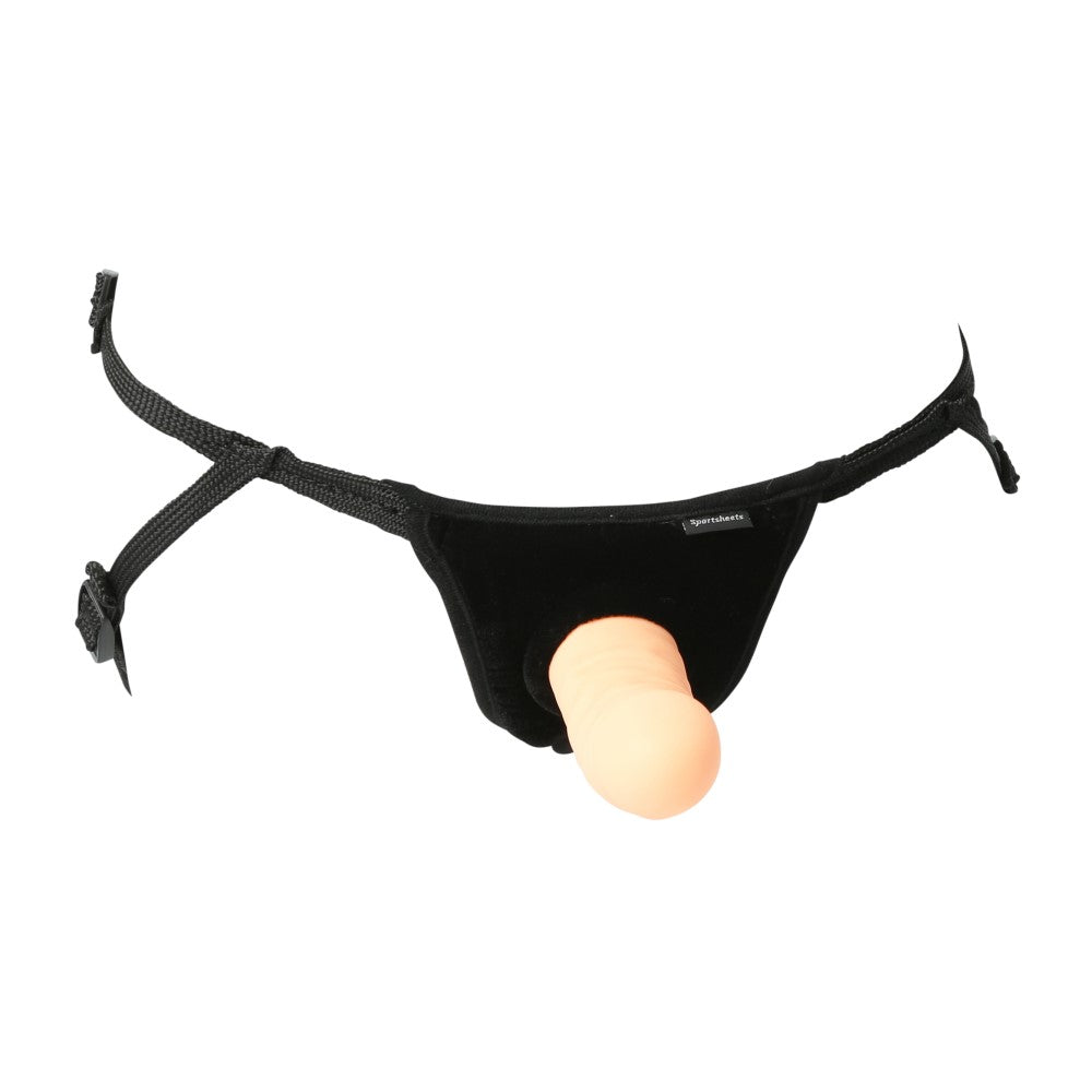 Sportsheets Everlaster Wishbone 6.5 inches Hollow Dildo with Adjustable Strap-On Harness