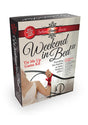 Behind Closed Doors Weekend in Bed II Tie Me Up Kit packaging showcasing a playful bondage game for couples.