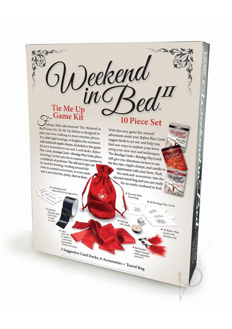 Behind Closed Doors Weekend in Bed II Tie Me Up Kit - complete game kit for adventurous couples exploring bondage.