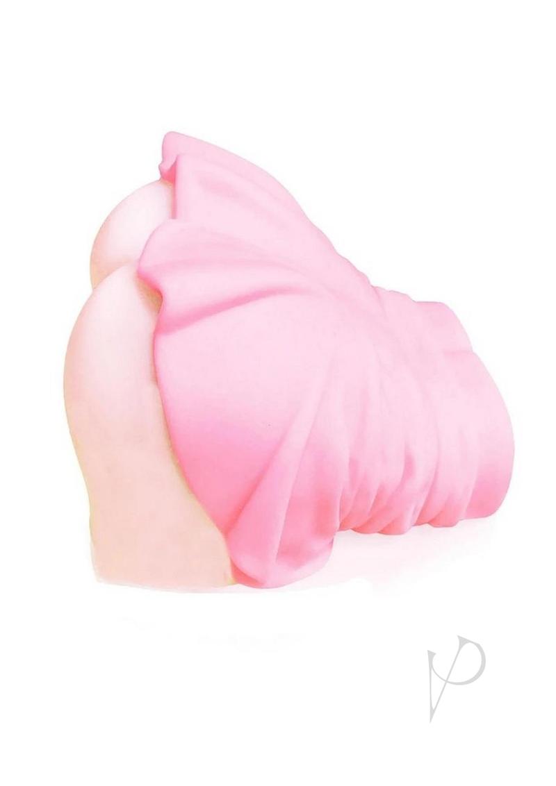 Hey 19 Co-Eds In Disgrace Ass and Pussy Masturbator displaying a pink lower-body mold with curved shape.