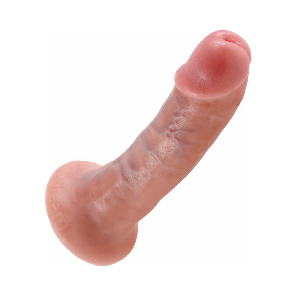 King Cock 6 inches Cock Realistic Dildo With Suction Cup Beige