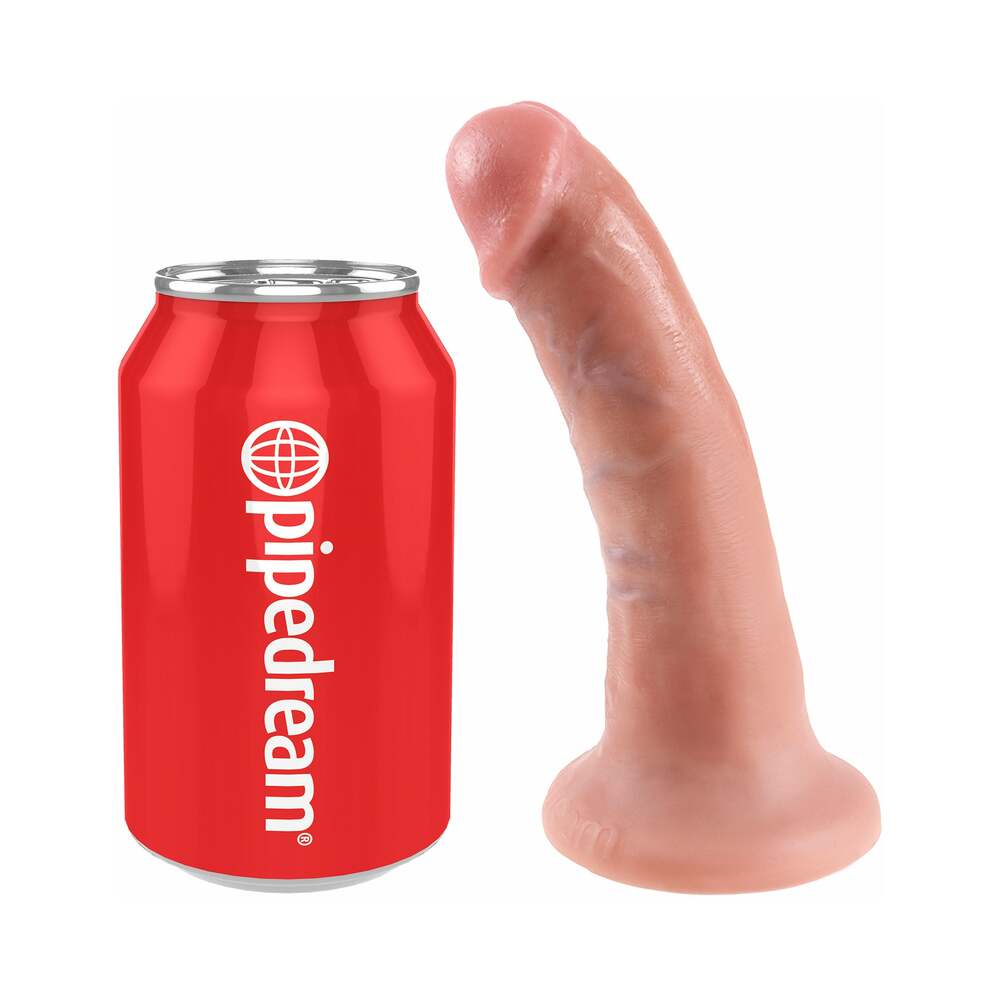 King Cock 6 inches Cock Realistic Dildo With Suction Cup Beige