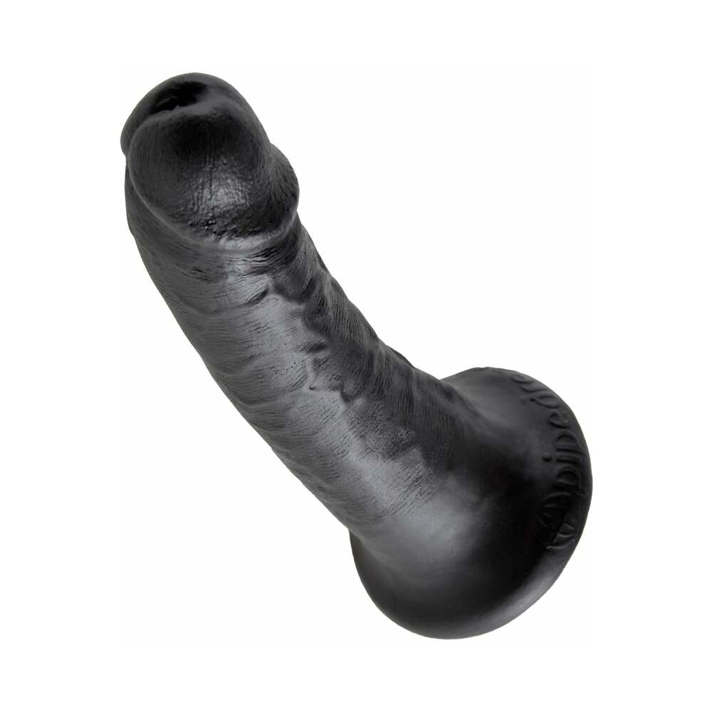 King Cock 6 inches Cock Realistic Dildo With Suction Cup Black