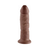 King Cock 9 inches Cock Realistic Dildo With Suction Cup Brown