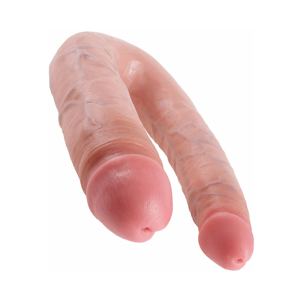 King Cock Double Trouble Large 7 inches Realistic Dual-Ended Dildo Beige
