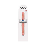 King Cock 12 inches Slim Double Dildo Realistic Beige