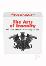 Arts Of Insanity Adult Party Card Game box with a creative, abstract design for parties.