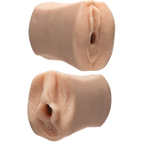 Signature Strokers Kittens & Cougars hand-held masturbator with dual openings for varied sensations.