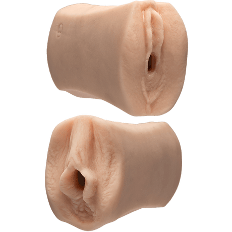 Signature Strokers Kittens & Cougars hand-held masturbator with dual openings for varied sensations.