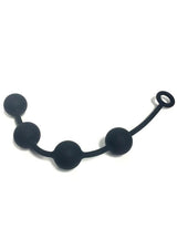 Boneyard Silicone Ass Ballz Anal Beads Medium Black showcasing premium silicone material and design.
