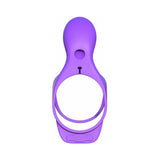 Fantasy C-Ringz Ultimate Couples Cage Vibrating Cock Sheath Purple
