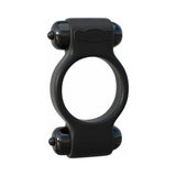 Fantasy C-Ringz Magic Touch Couples Ring With Dual Bullets Black