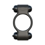 Fantasy C-Ringz Magic Touch Couples Ring With Dual Bullets Black