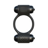 Fantasy C-Ringz Magic Touch Couples Ring With Dual Bullets Black