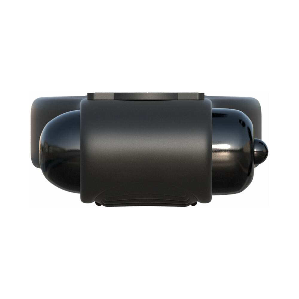 Fantasy C-Ringz Magic Touch Couples Ring With Dual Bullets Black
