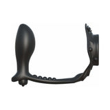 Fantasy C-Ringz Rock Hard Ass-Gasm Vibrating Silicone Cockring With Anal Plug Black