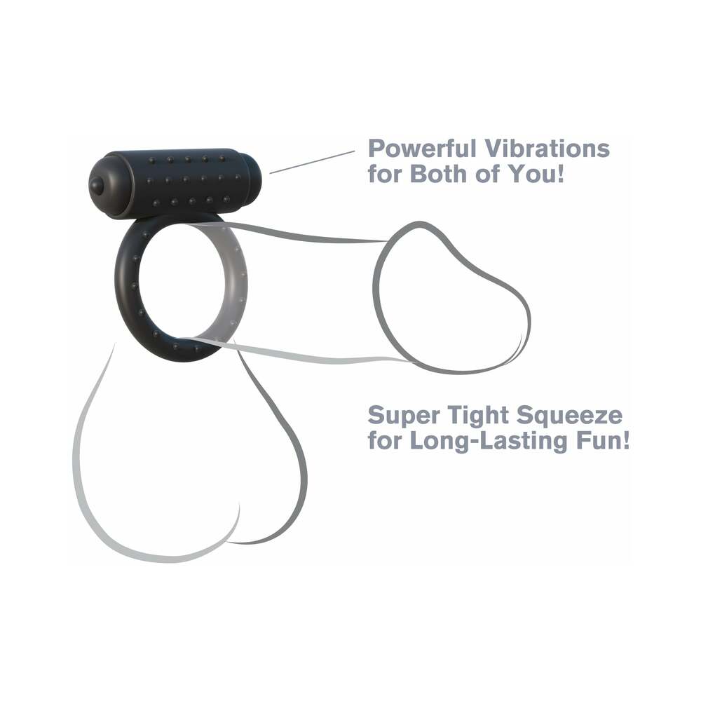 Fantasy C-Ringz The Wingman Vibrating Cockring Black