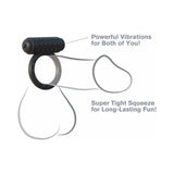 Fantasy C-Ringz The Wingman Vibrating Cockring Black