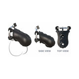 Fantasy C-Ringz Extreme Silicone Cock Blocker Locking Chastity Cage Black