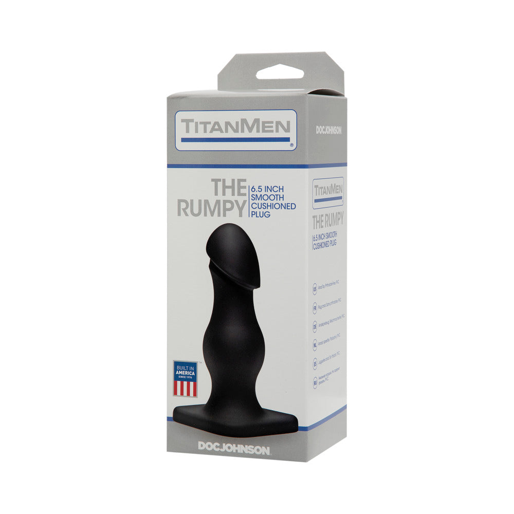 Titanmen- The Rumpy Black Butt Plug
