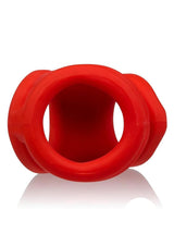Oxballs Oxsling Silicone Blend Power Sling Red front view showcasing its innovative silicone design.