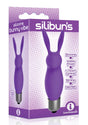The 9's Silibuns Silicone Bunny Bullet Purple packaging with playful bunny design in soft purple color.
