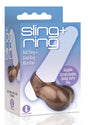 The 9's Sling and Ring Cock Ring and Ball Sling Smoke packaging featuring a ball sling and cock ring design.