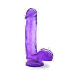 B Yours Sweet 'n Hard 1 Realistic 7 inches Dildo with Balls Purple