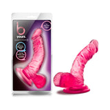 B Yours Sweet 'n Hard 8 Realistic 6.5 inches Dildo with Balls Pink