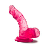 B Yours Sweet 'n Hard 8 Realistic 6.5 inches Dildo with Balls Pink