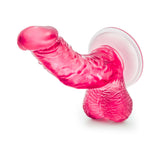 B Yours Sweet 'n Hard 8 Realistic 6.5 inches Dildo with Balls Pink